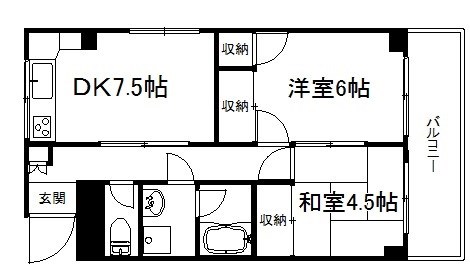 シャトレカルム衣笠 間取り