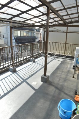 かもハウス ベランダ