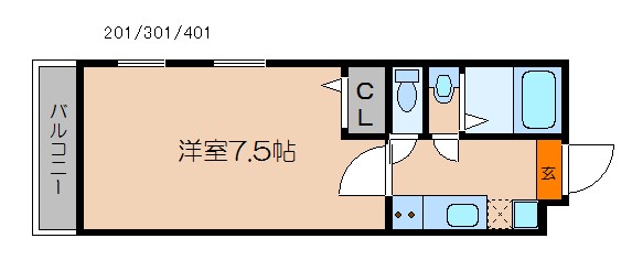 アークリード洛北Ⅱ 間取り