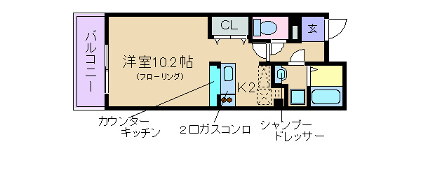 レゾン聖護院 間取り