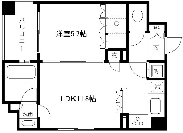 リーガル京都御所東 間取り