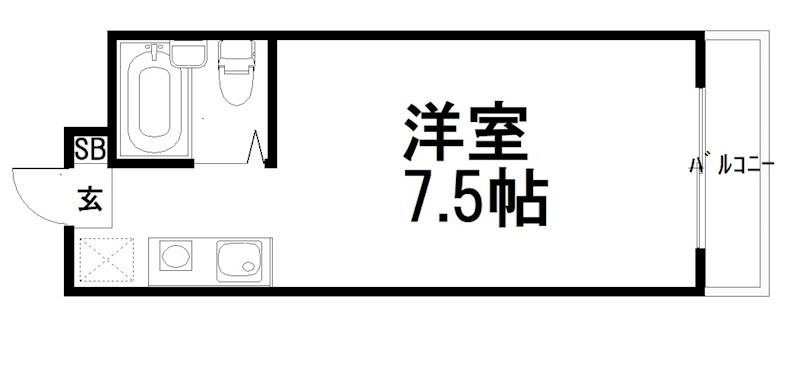 北西館　 間取り