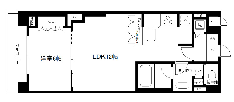 リーガル京都四条烏丸Ⅱ 間取り