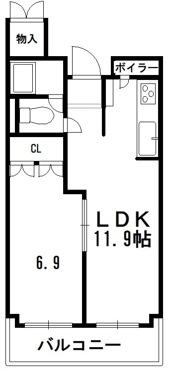 ア・カーザ木屋町 間取り
