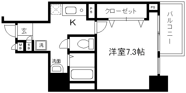 アスヴェル京都市役所前 間取り