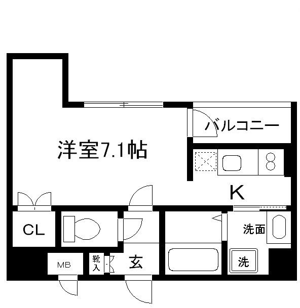 グラマシー京都（旧リエトコート塩小路堀川） 間取り