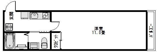 アークリード本町三十三間堂 間取り