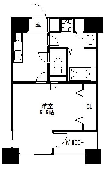 グラマシー京都（旧リエトコート塩小路堀川） 間取り