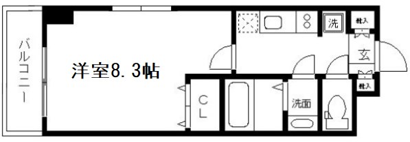 グラマシー京都（旧リエトコート塩小路堀川） 間取り