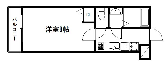 フラッティ千本二本松町 間取り
