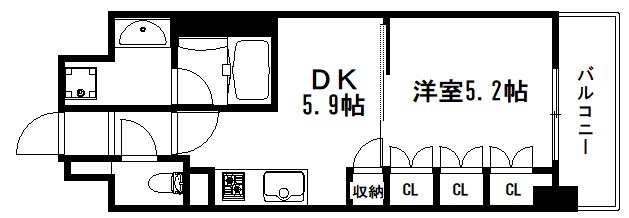 ソルレヴェンテ堀川高辻 間取り