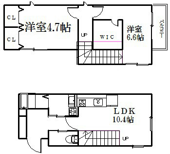 エスポアビレッジ御所南 間取り