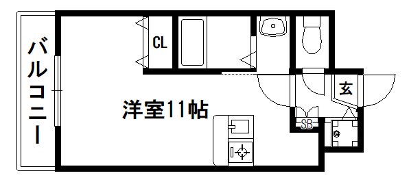 プレサンス京都三条大橋鴨川苑 間取り