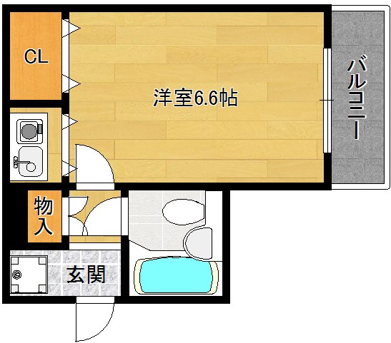 デトムワン烏丸一条Ⅱ 間取り