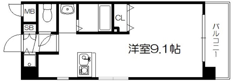 プレサンス京都三条大橋鴨川苑 間取り