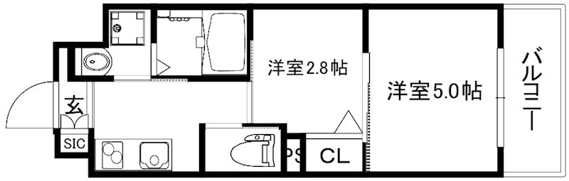 アクアプレイス京都西院Ⅱ 間取り