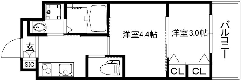 アクアプレイス京都西院Ⅱ 間取り