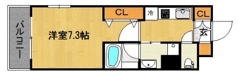 ベラジオ堀川今出川Ⅱ 間取り