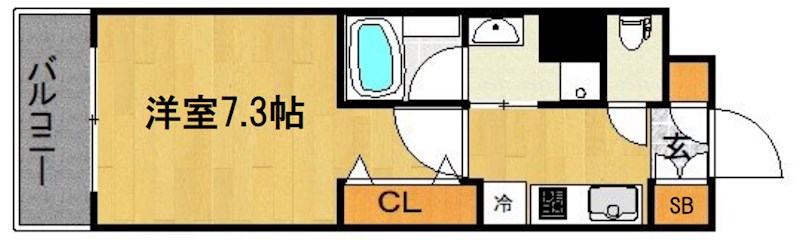 ベラジオ堀川今出川Ⅱ 間取り