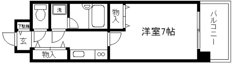 ライオンズマンション四条堀川 間取り
