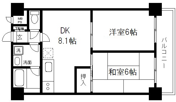 ライオンズマンション堀川 間取り