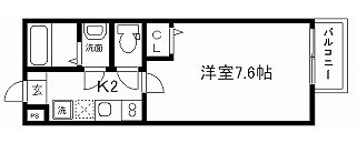 フラッティ四条大宮Ⅱ 間取り