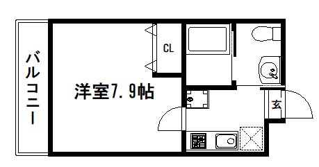ASフラッティ竹田 間取り