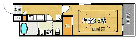 グランコスモ今出川 間取り
