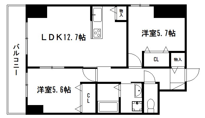 グランレブリー桂川グレイスレジデンス 間取り
