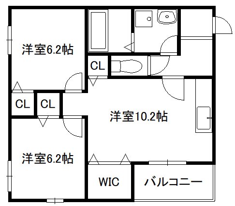 ベルビュー太秦 間取り