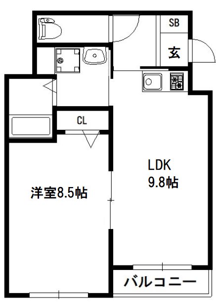 クレアーレ五条大宮 間取り