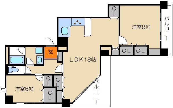 サンフローラ下鴨東 間取り