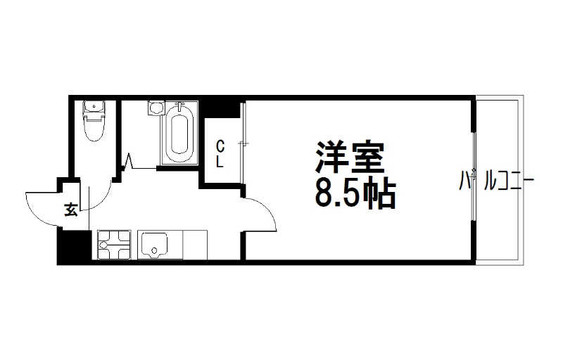 コスモハイツ百万遍 間取り