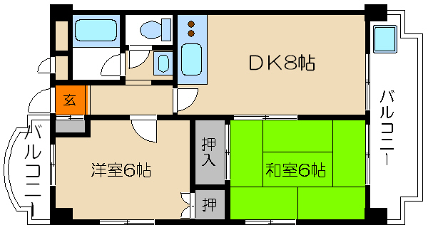 インペリアル聖護院 間取り
