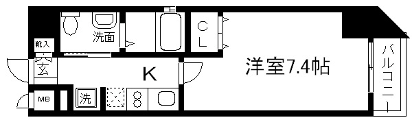 アーバンフラッツ四条西洞院 間取り