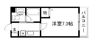 作思以度　衣笠（サクシードきぬがさ） 間取り