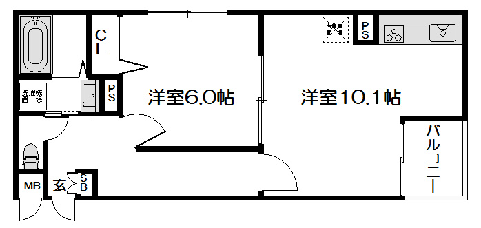 レジデンス北白川 間取り