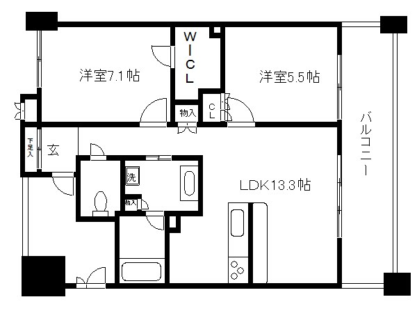 アンビエント高辻通 間取り