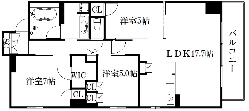 ソルレヴェンテ四条大宮 間取り
