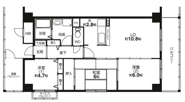 パルシティ西大路 間取り