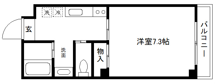 ヴィラ・パラディス東山 間取り