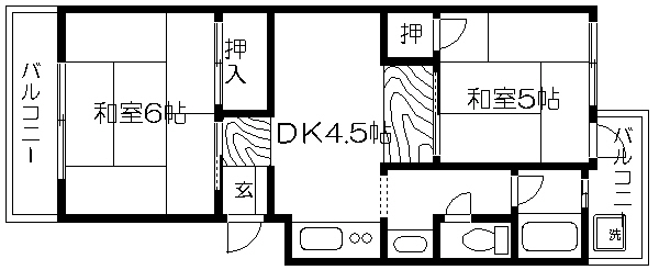 アビタ北白川 間取り