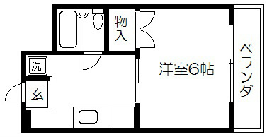 ハイツ北野 間取り
