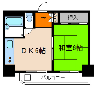 コーポラス北野 間取り