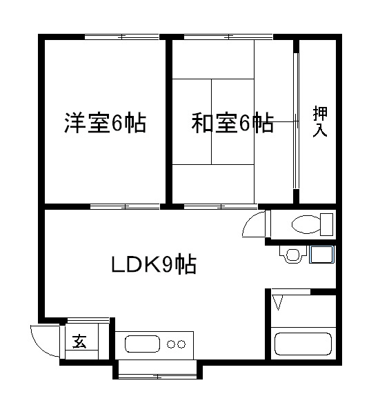 ビューハイツ一乗寺 間取り