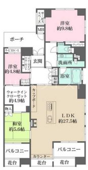 プレティナージュ御池東洞院 間取り