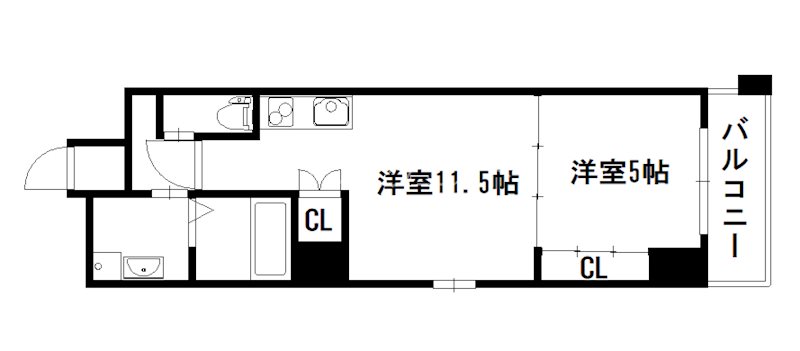 プロシード西大路（旧ビクトワール西大路八条） 間取り